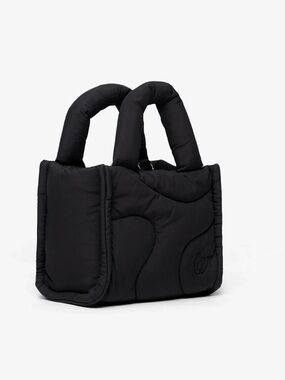 Thirty Years Quilted Puffer Mini Tote - Black